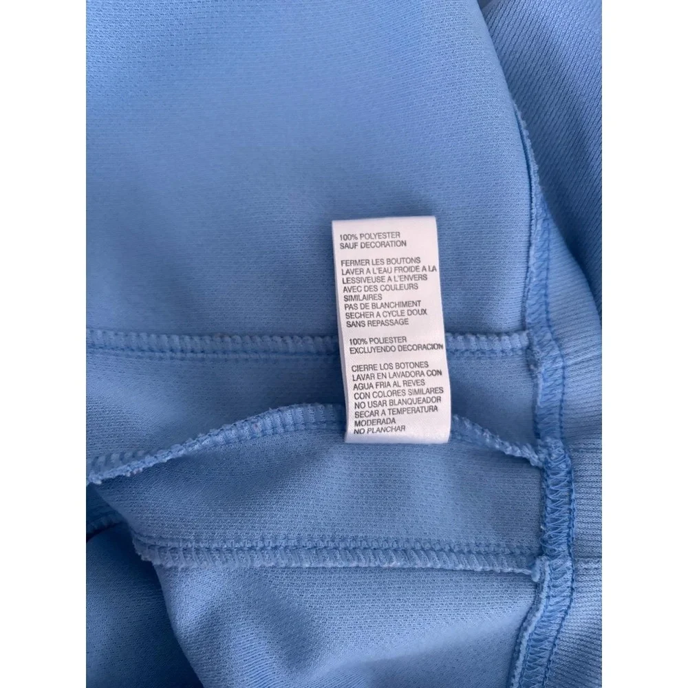 NIKE UNC Tar Heels Polo Shirt Boys LG 16-18 Dri-FIT Light Blue Collegiate Golf - Picture 9 of 10